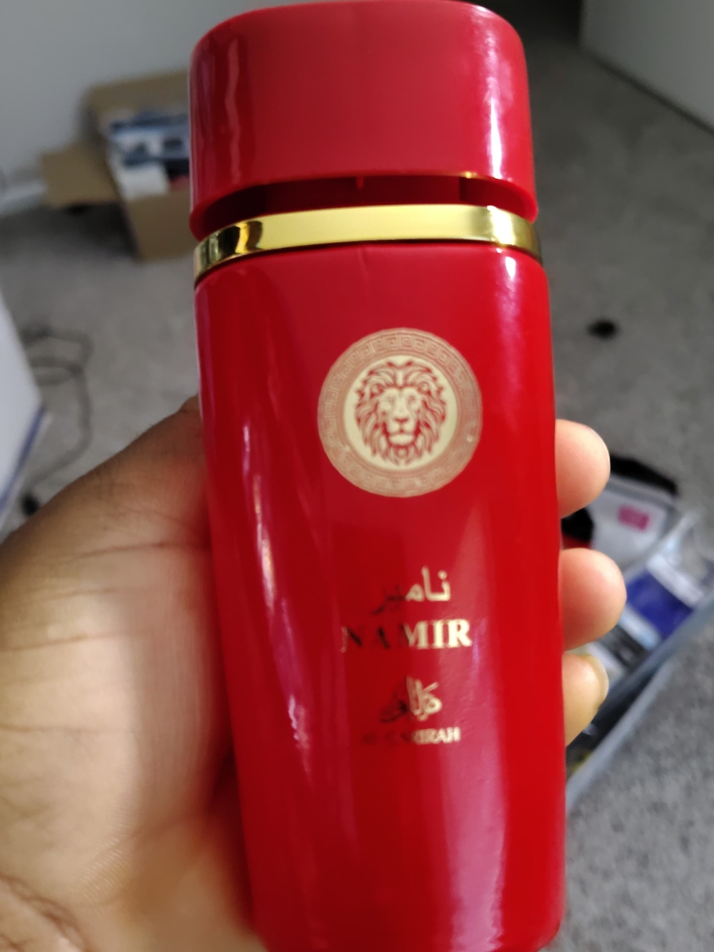 AMIR Red Body Care Bottle NWT